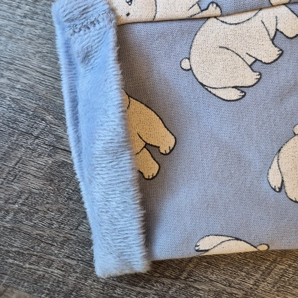 H&M Light Blue Baby Outfit with Bear Design 2T